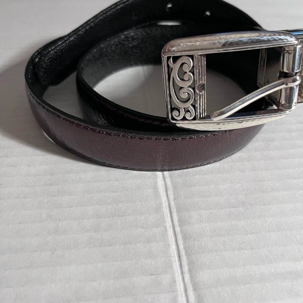 Brighton bronze silver women’s Y2K boho western belt. Size 34-38 - Picture 6 of 13